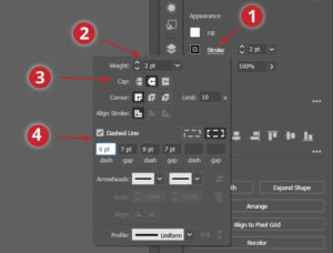 dotted dashed line in illustrator - Illustrator Tutorials